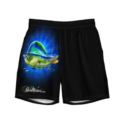 Mahi Mahi Men&rsquo;s swim trunks by BoldWater with all-over print design